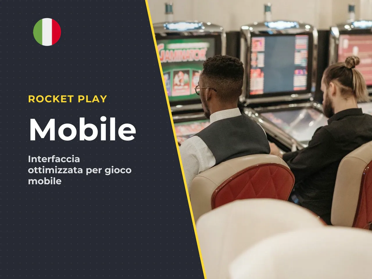 Navigazione touchscreen e lobby mobile. L'interfaccia