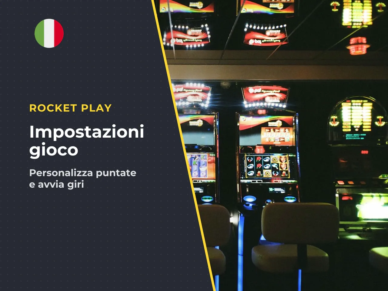 Impostazioni di puntata e avvio dei
