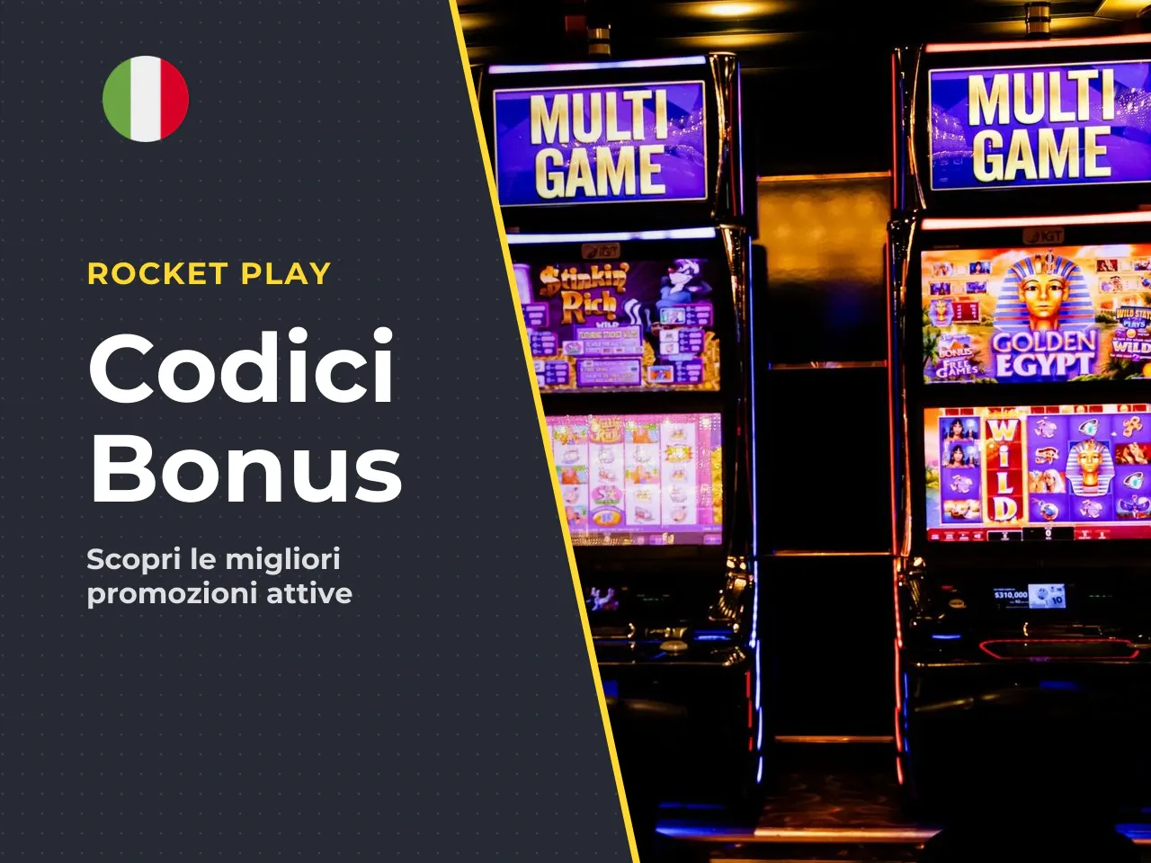 Rocket Play bonus code attuale e