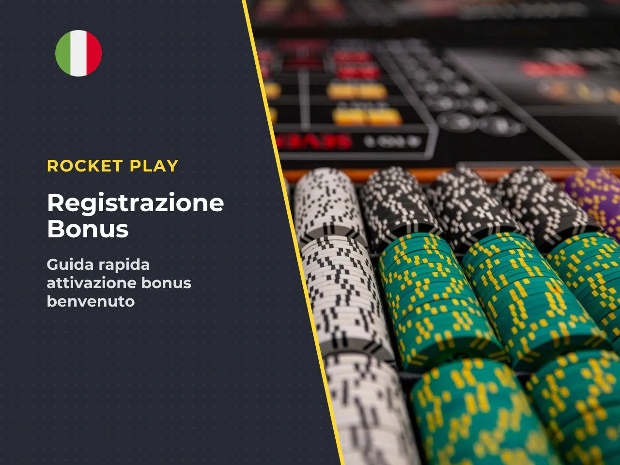 Registrazione, deposito e inserimento del bonus